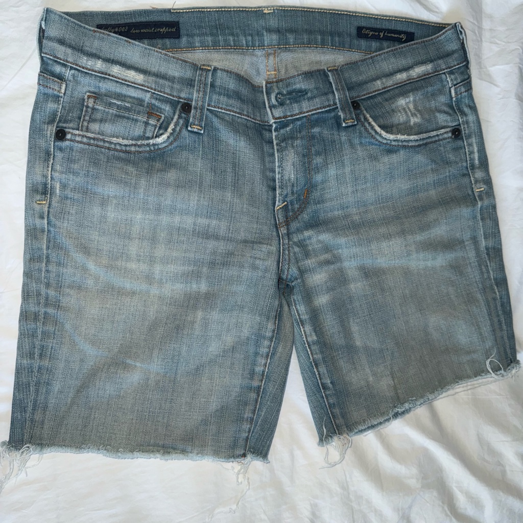 Citizens Of Humanity Light Blue Cutoff Denim Shorts
